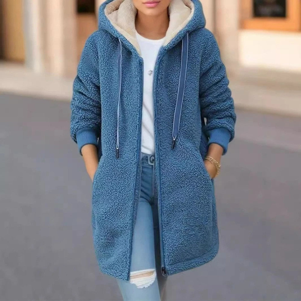 Women's Winter Fleece Jacket Cozy Fleece Lined Stylish Coats 2