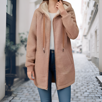 Women's Winter Fleece Jacket Cozy Fleece Lined Stylish Coats 4