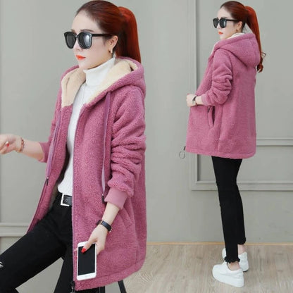 Women's Winter Fleece Jacket Cozy Fleece Lined Stylish Coats 5