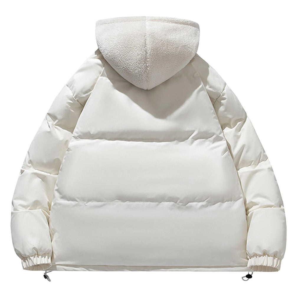 Women's Winter Jacket Padded Adjustable Hood Pockets 7