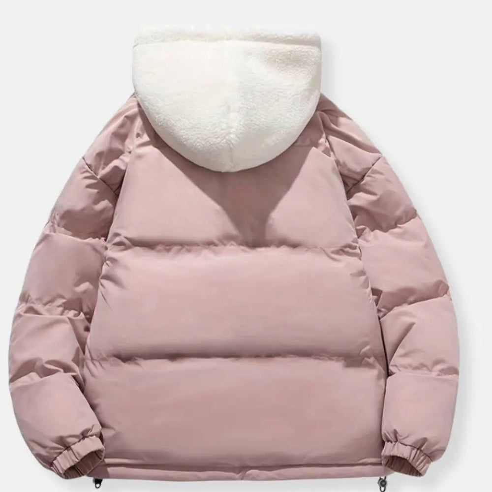 Women's Winter Jacket Padded Adjustable Hood Pockets 5