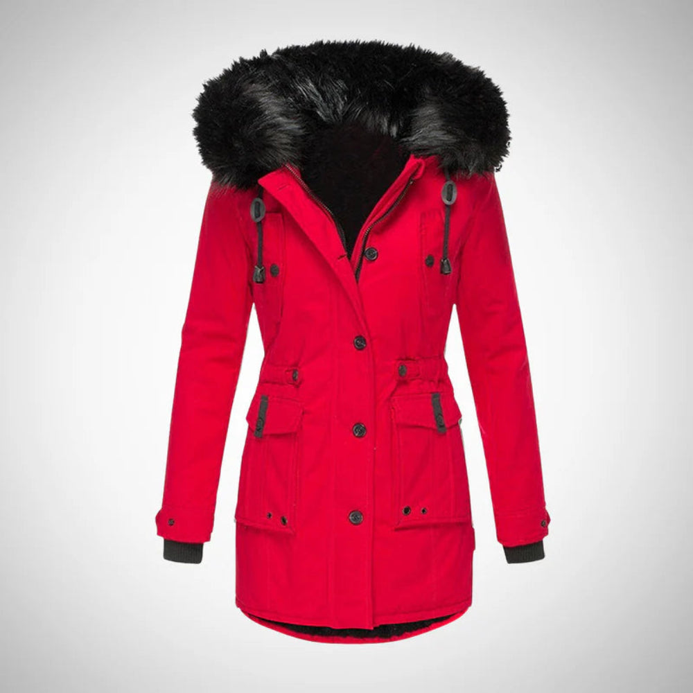 Women's Winter Jacket Stylish Cotton Parka Coat Cold Weather 12