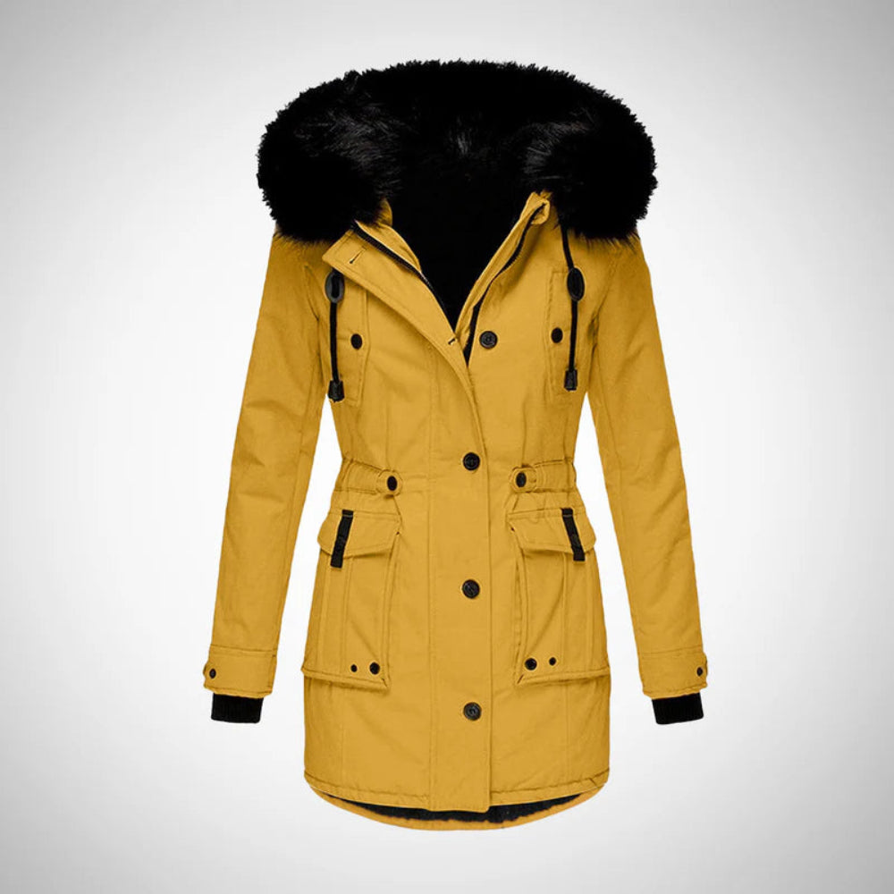 Women's Winter Jacket Stylish Cotton Parka Coat Cold Weather 3