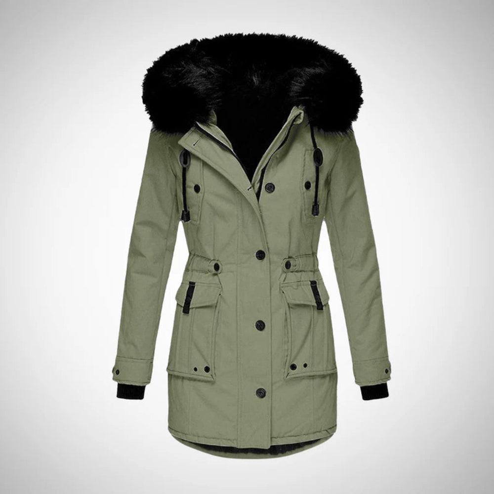Women's Winter Jacket Stylish Cotton Parka Coat Cold Weather 7
