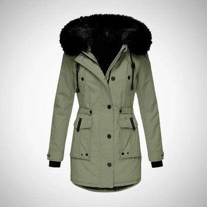 Women's Winter Jacket Stylish Cotton Parka Coat Cold Weather 7