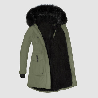Women's Winter Jacket Stylish Cotton Parka Coat Cold Weather 8