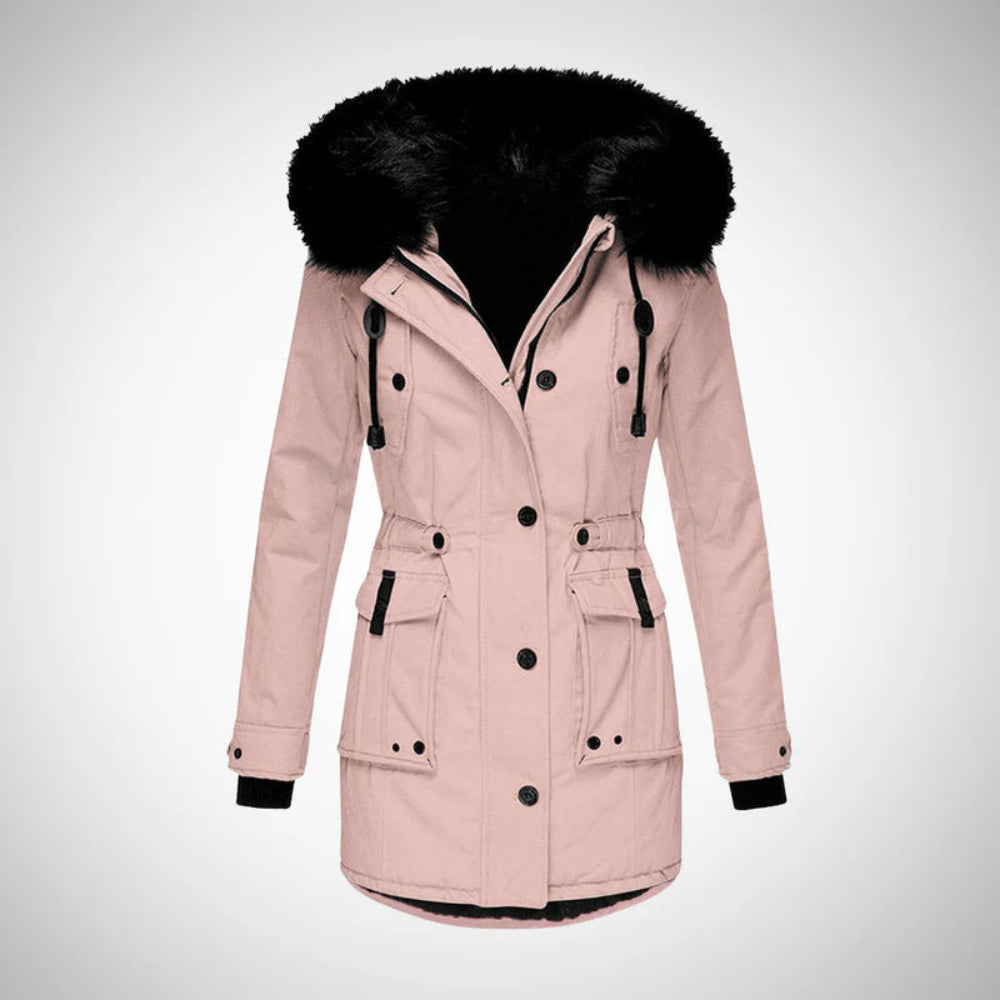 Women's Winter Jacket Stylish Cotton Parka Coat Cold Weather 9