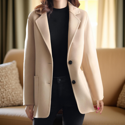 Women's Wool Blend Winter Overcoat Elegant Stylish Comfort 4