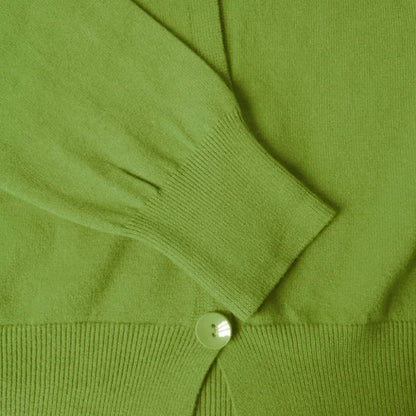 Women's Oversized Knit Cardigan - Long Sleeve Button Up