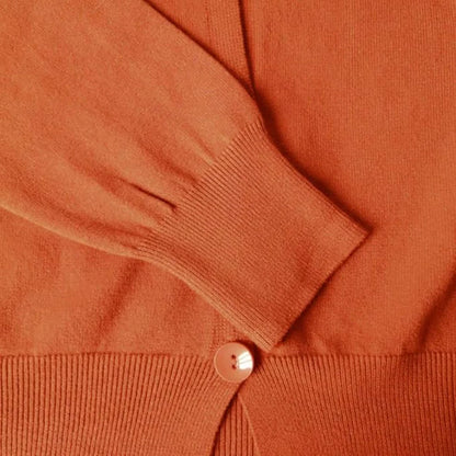 Women's Oversized Knit Cardigan - Long Sleeve Button Up