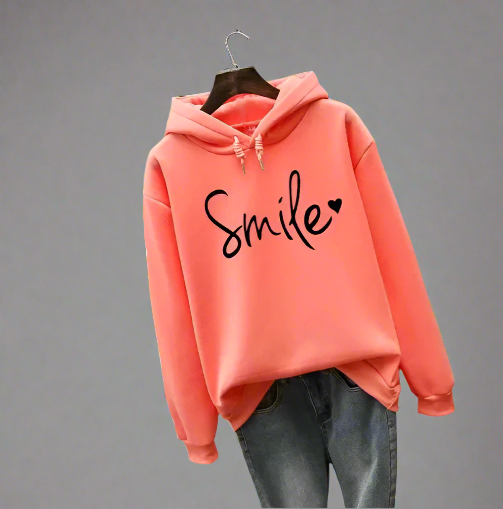 Aurora | Damen Lächeln-Kapuzenpulli - Image 3