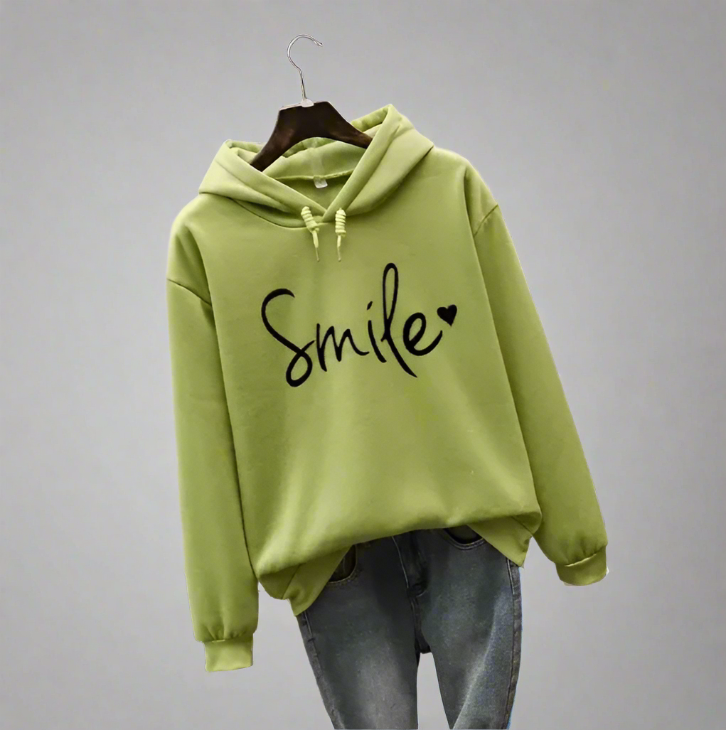 Aurora | Damen Lächeln-Kapuzenpulli - Image 4