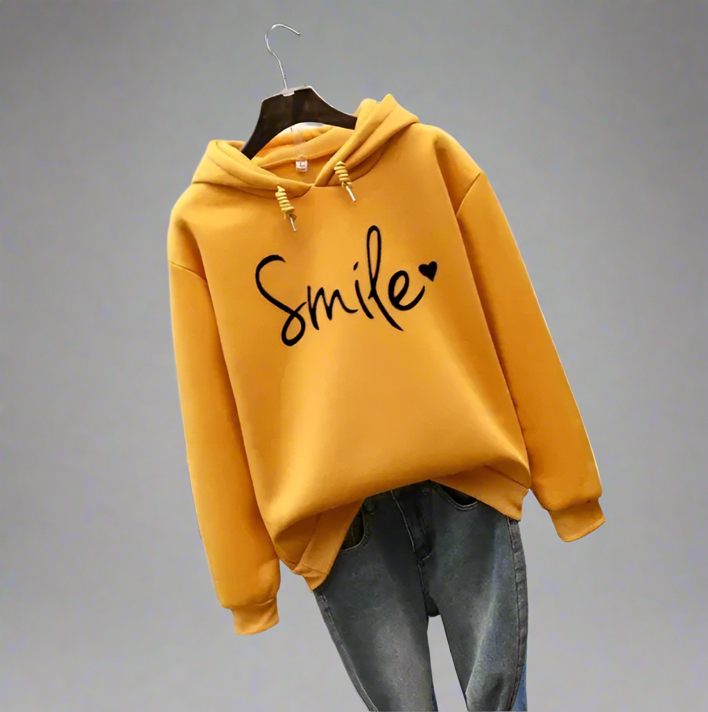 Aurora | Damen Lächeln-Kapuzenpulli - Image 5