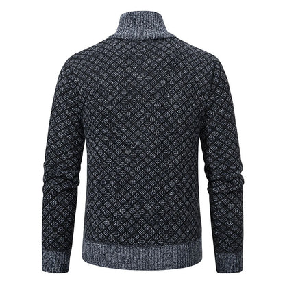 Men’s Smart Casual Full Zip Cardigan | Long Sleeve Knitwear
