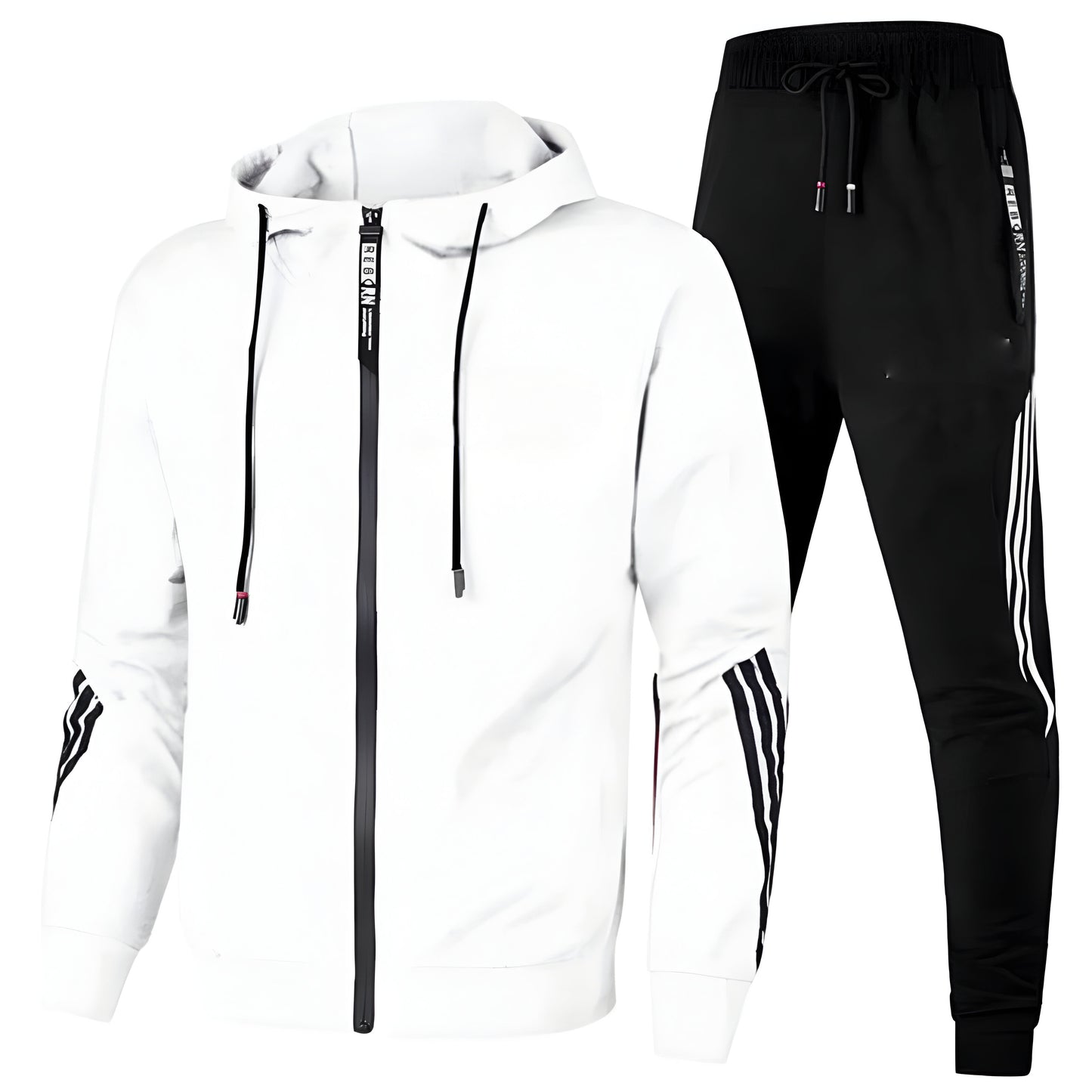 Men’s Slim Fit Tracksuit Set | Casual Zip Up Hoodie Joggers