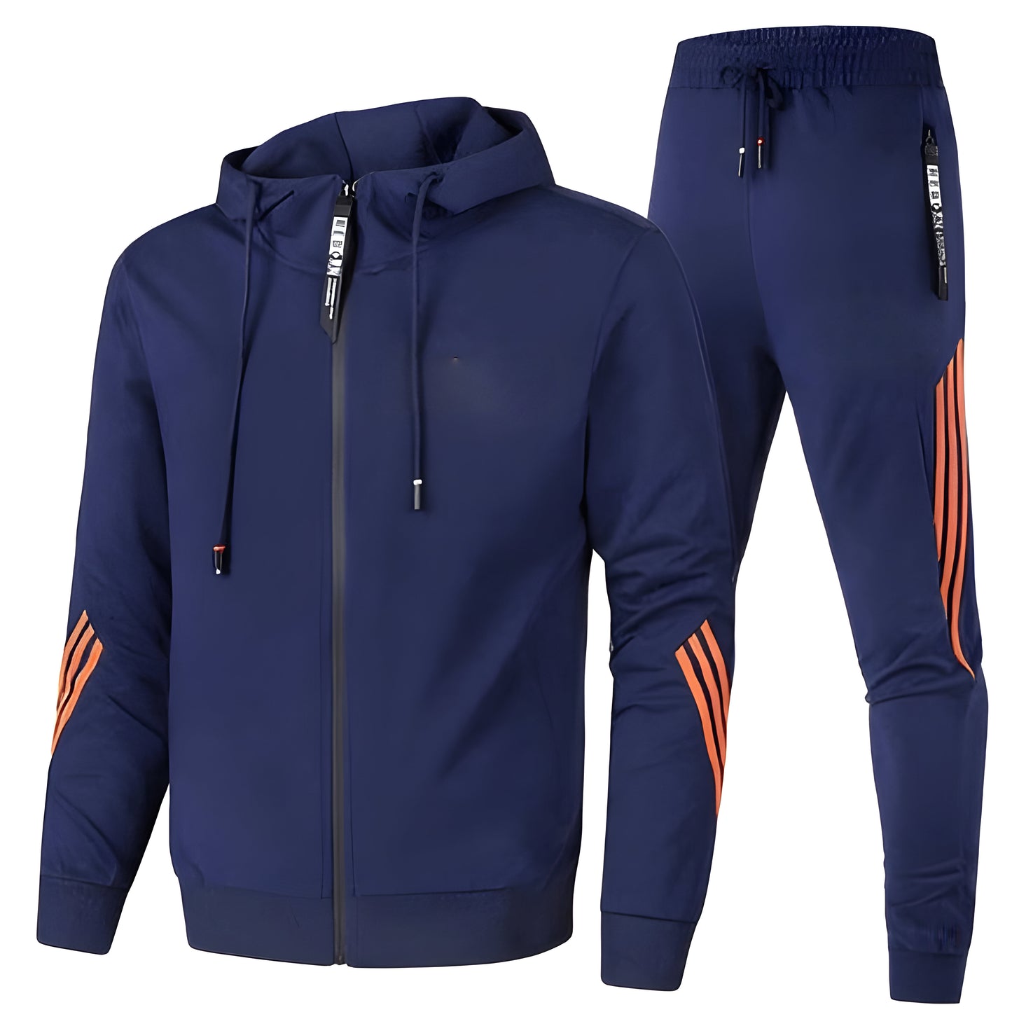 Men’s Slim Fit Tracksuit Set | Casual Zip Up Hoodie Joggers