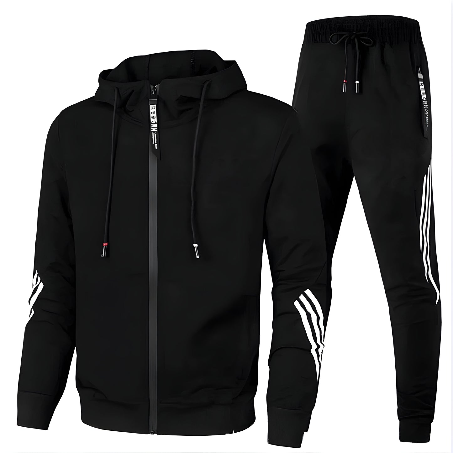 Men’s Slim Fit Tracksuit Set | Casual Zip Up Hoodie Joggers