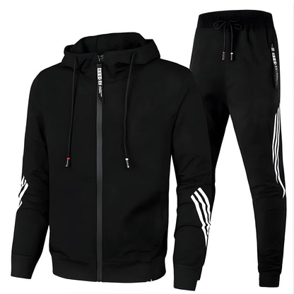 Men’s Slim Fit Tracksuit Set | Casual Zip Up Hoodie Joggers