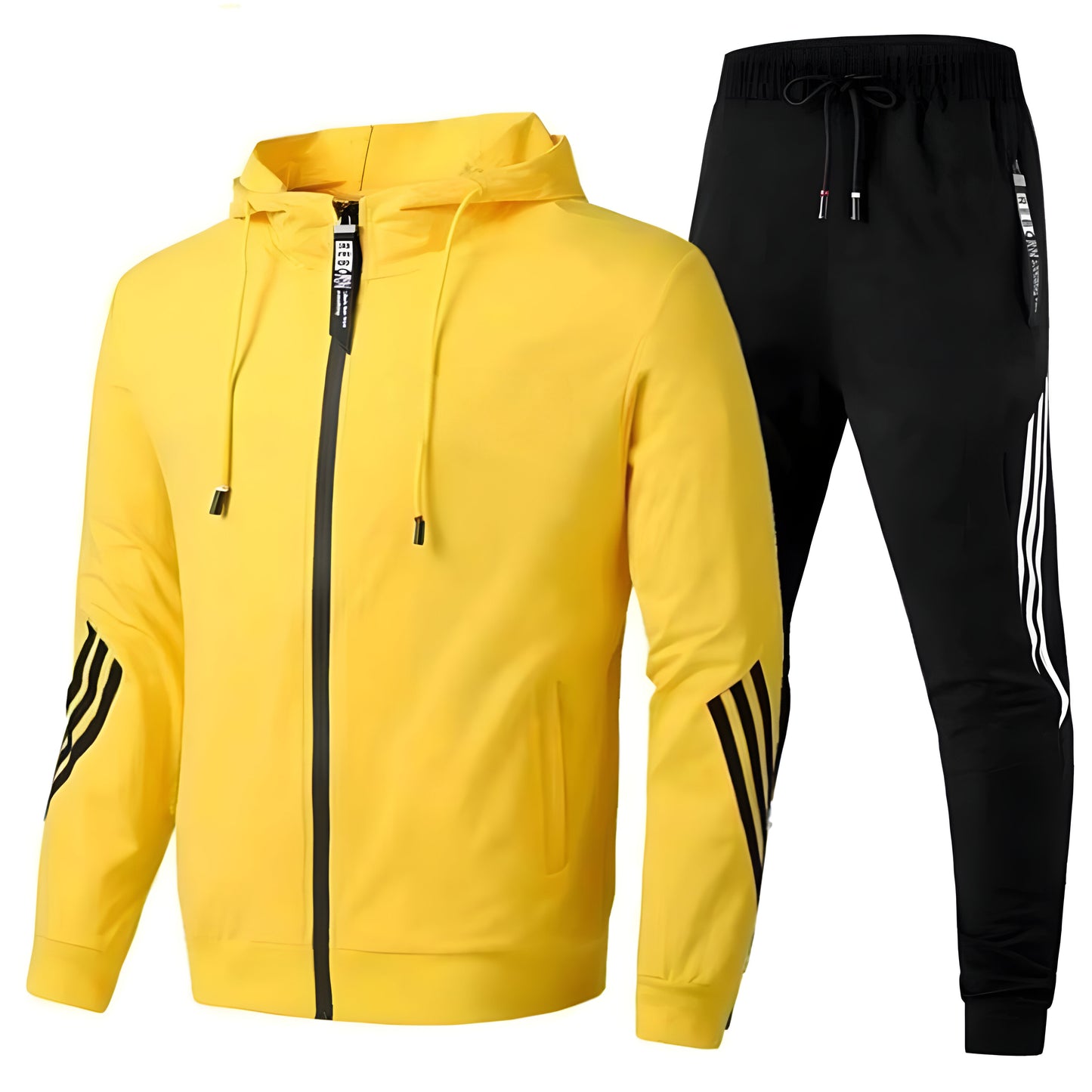 Men’s Slim Fit Tracksuit Set | Casual Zip Up Hoodie Joggers