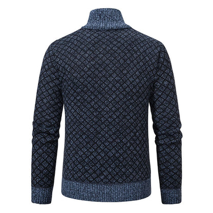 Men’s Smart Casual Full Zip Cardigan | Long Sleeve Knitwear