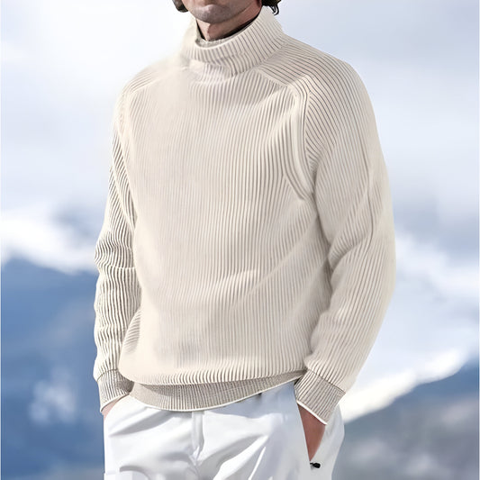 Men’s Warm Stylish Turtleneck Sweater | Long Sleeve Knitwear