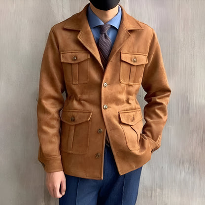 Men’s Casual Field Jacket | Button Up Safari Style