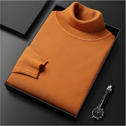 Men’s Slim Fit Long Sleeve Turtleneck Jumper | Warm Winter Knitwear