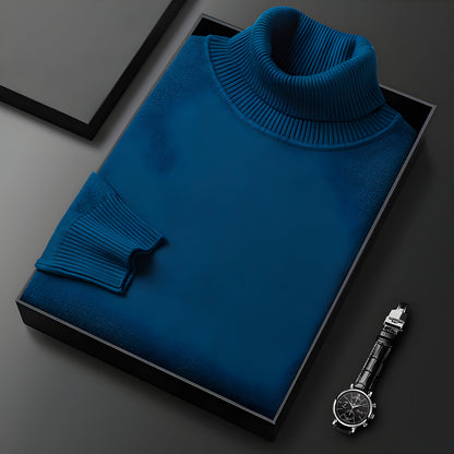 Men’s Slim Fit Long Sleeve Turtleneck Jumper | Warm Winter Knitwear