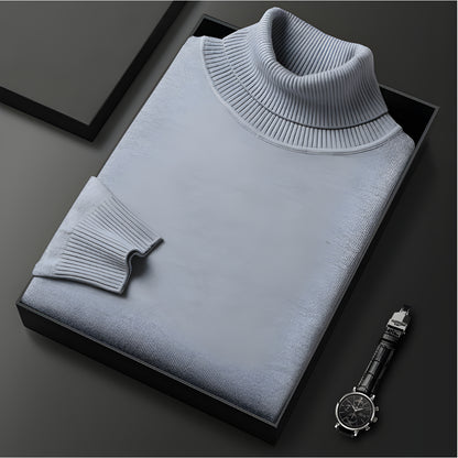 Men’s Slim Fit Long Sleeve Turtleneck Jumper | Warm Winter Knitwear