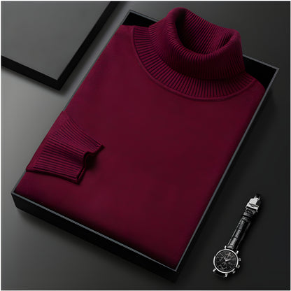 Men’s Slim Fit Long Sleeve Turtleneck Jumper | Warm Winter Knitwear
