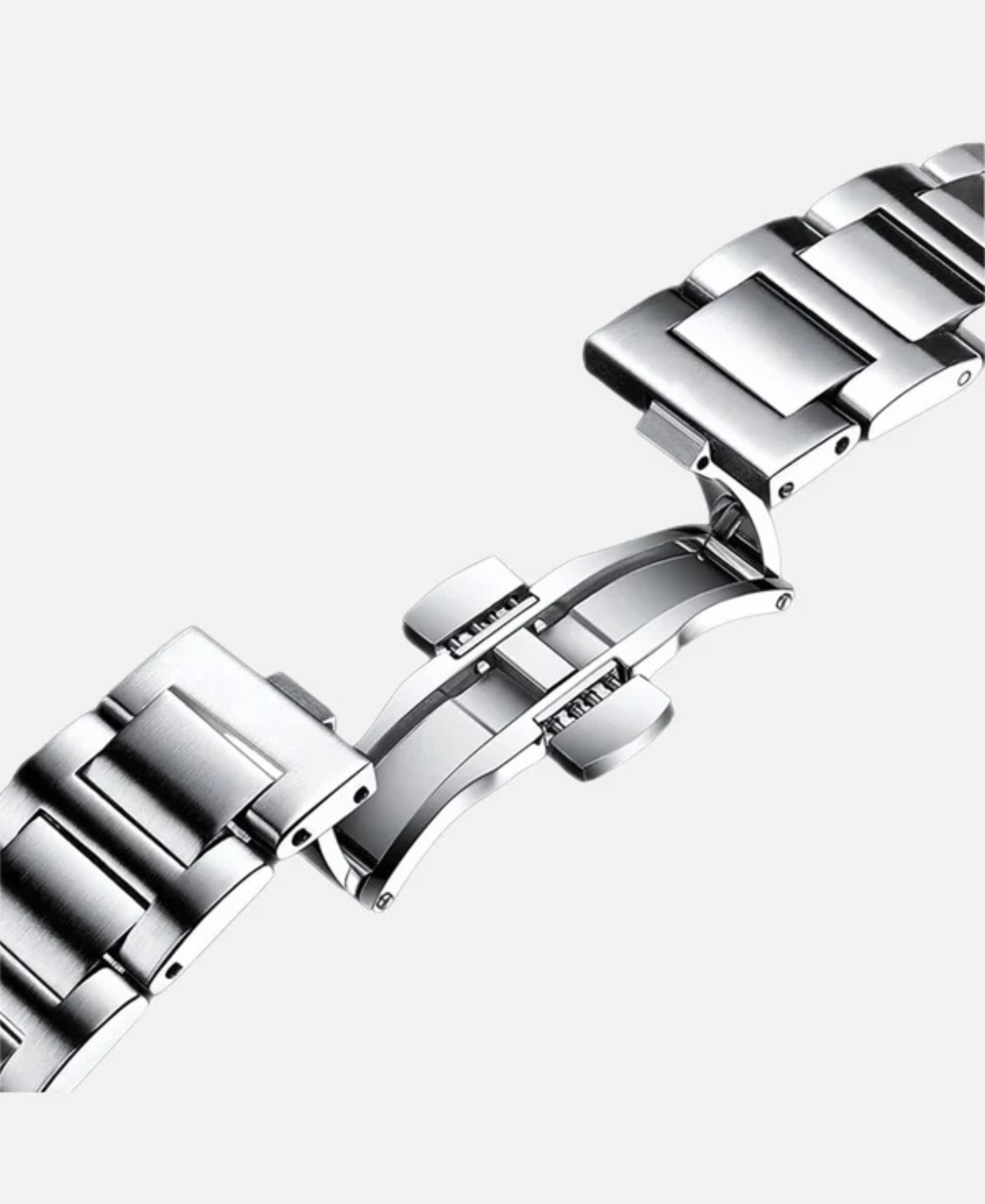 Men’s Watch Stainless Steel Designer Style | Quartz Date Display