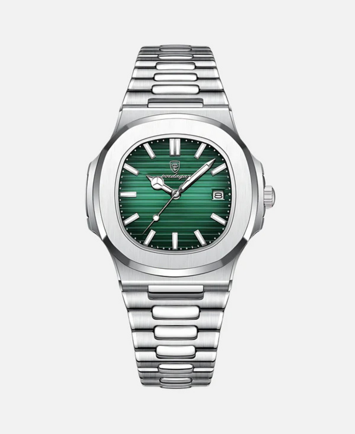 Men’s Watch Stainless Steel Designer Style | Quartz Date Display