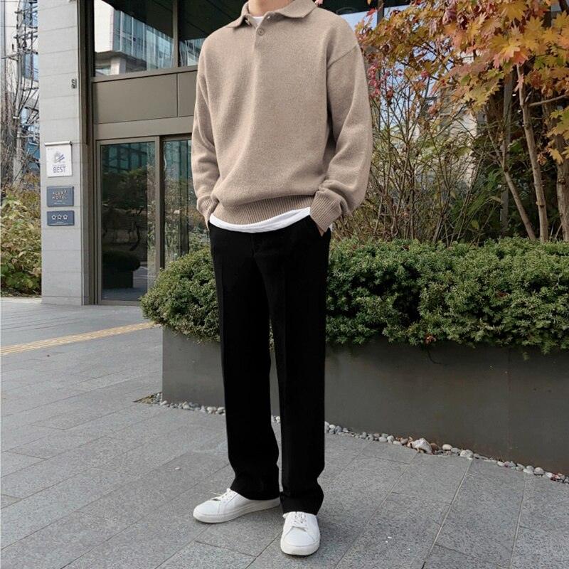Men’s Smart Casual Collared Jumper | Long Sleeve Knitwear