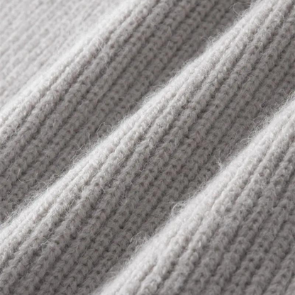 Men’s Warm Zip Up Jumper | Ribbed Knit Long Sleeve Sweater