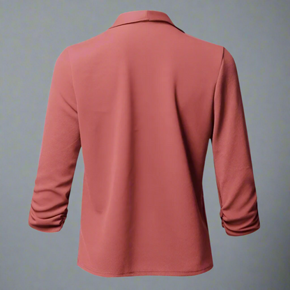 Eleganter Blazer Mit Langen Ärmeln Für Damen | Formal - Image 3