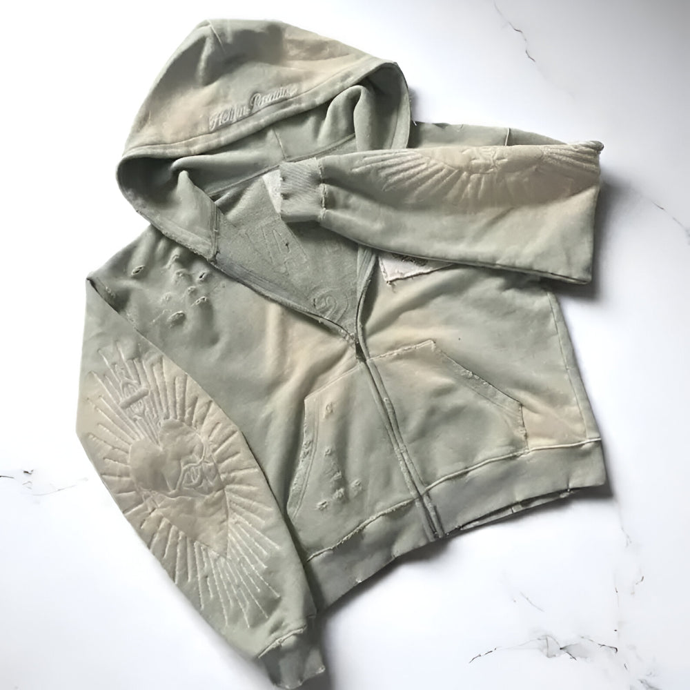 Men’s Oversized Graphic Hoodie – Long Sleeve Pullover