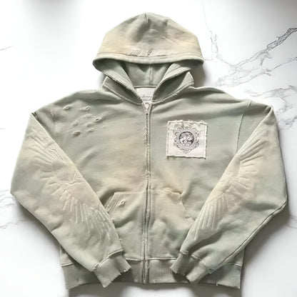 Men’s Oversized Graphic Hoodie – Long Sleeve Pullover