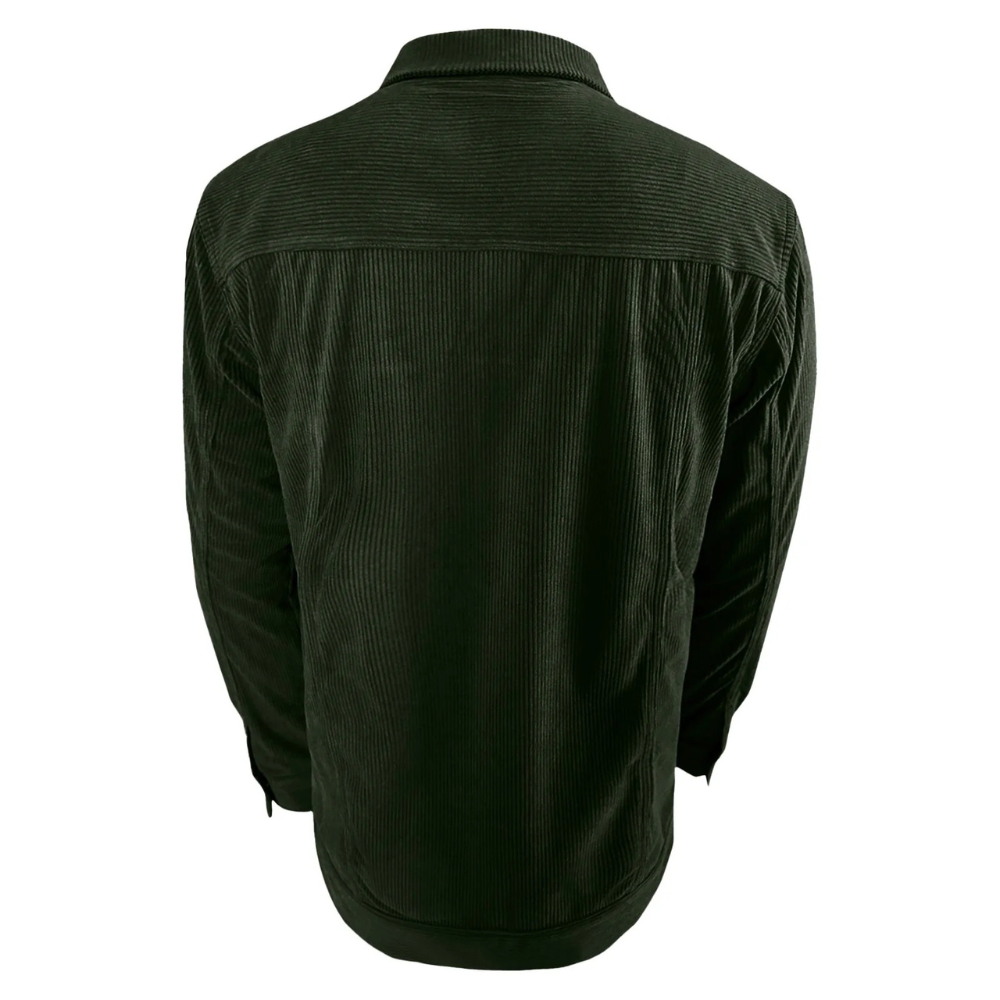 Men's Jacket Vintage Cotton Zipper Lapel Casual Wear