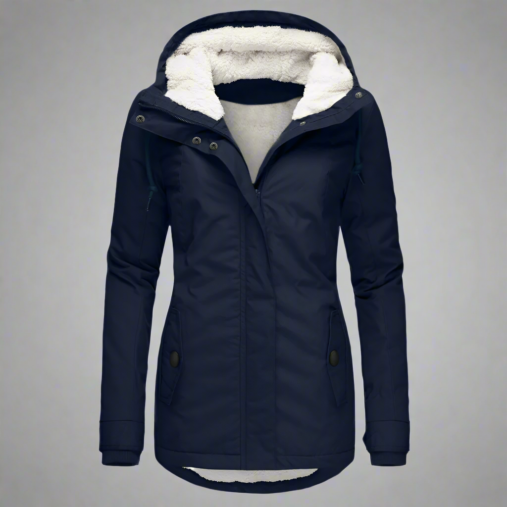 Women's Warm Winter Parka Jacket | Hooded Fleece Lined Coat