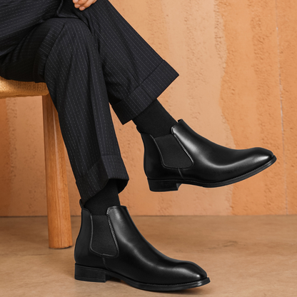 Men's Chelsea Boots Genuine Leather Slip-On Comfortable Design