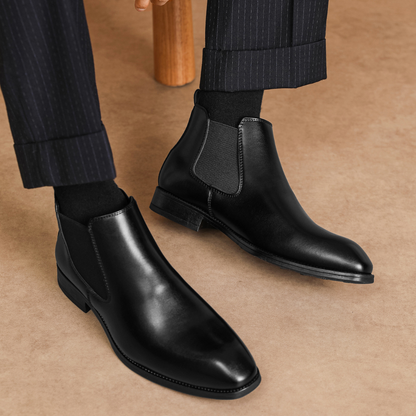 Men's Chelsea Boots Genuine Leather Slip-On Comfortable Design