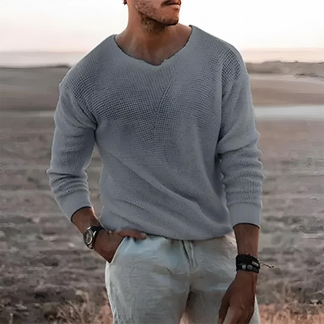 Men’s Knit Sweater | Long Sleeve Pullover Casual Jumper