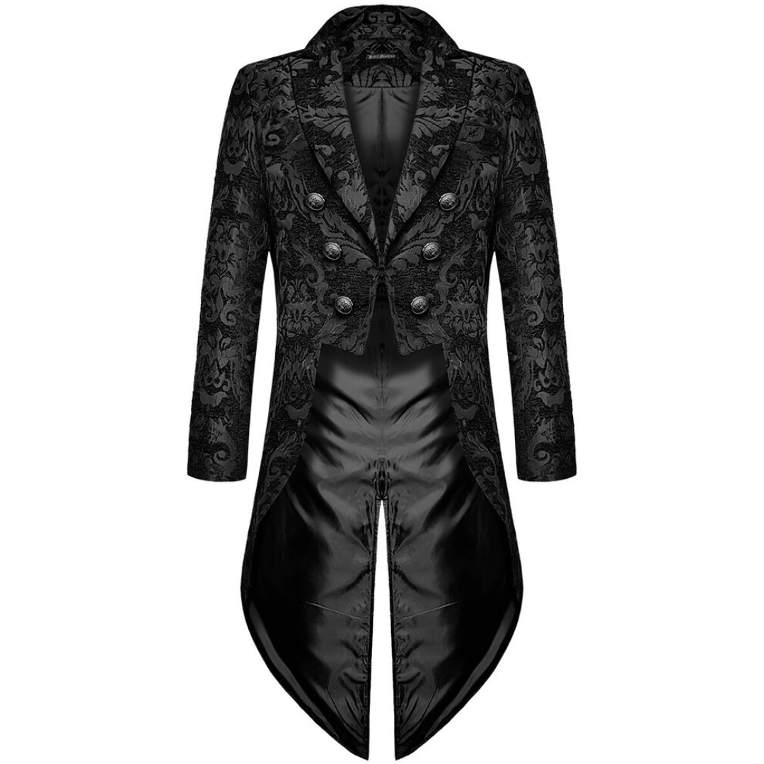 Men's Gothic Victorian Long Coat | Elegant Tailcoat Overcoat