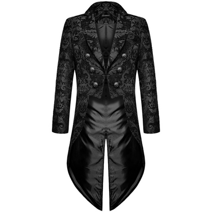 Men's Gothic Victorian Long Coat | Elegant Tailcoat Overcoat