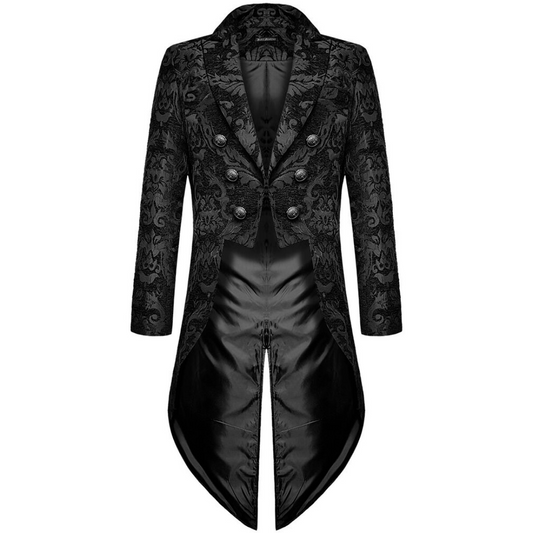 Men's Gothic Victorian Long Coat | Elegant Tailcoat Overcoat