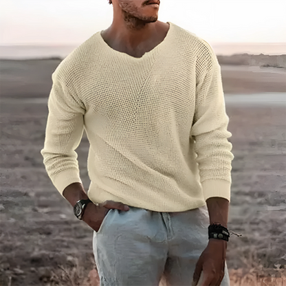 Men’s Knit Sweater | Long Sleeve Pullover Casual Jumper