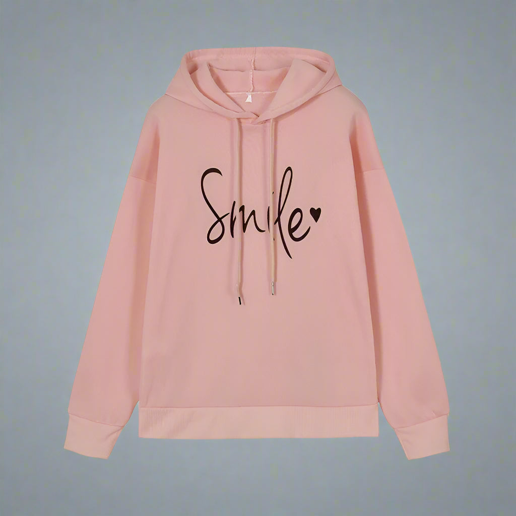 Women Oversized Hoodie | Casual Long Sleeve Slogan Sweatshirt