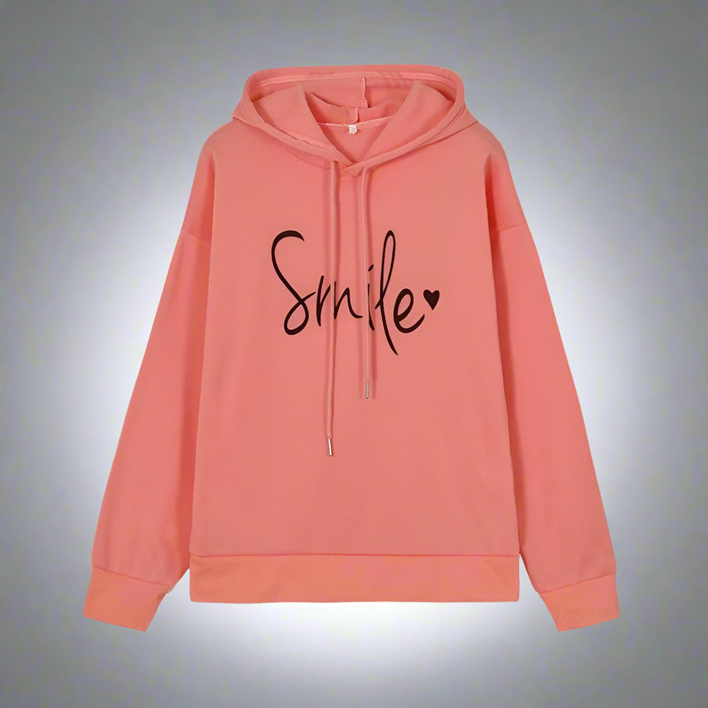 Women Oversized Hoodie | Casual Long Sleeve Slogan Sweatshirt