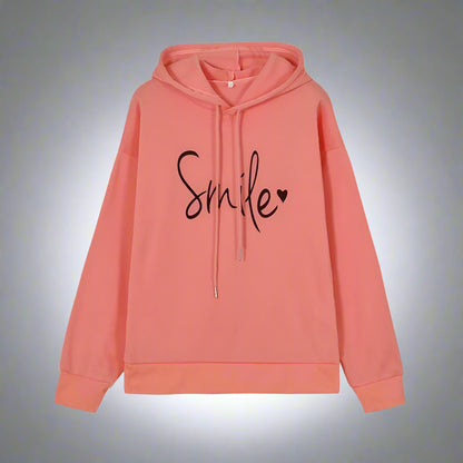 Women Oversized Hoodie | Casual Long Sleeve Slogan Sweatshirt
