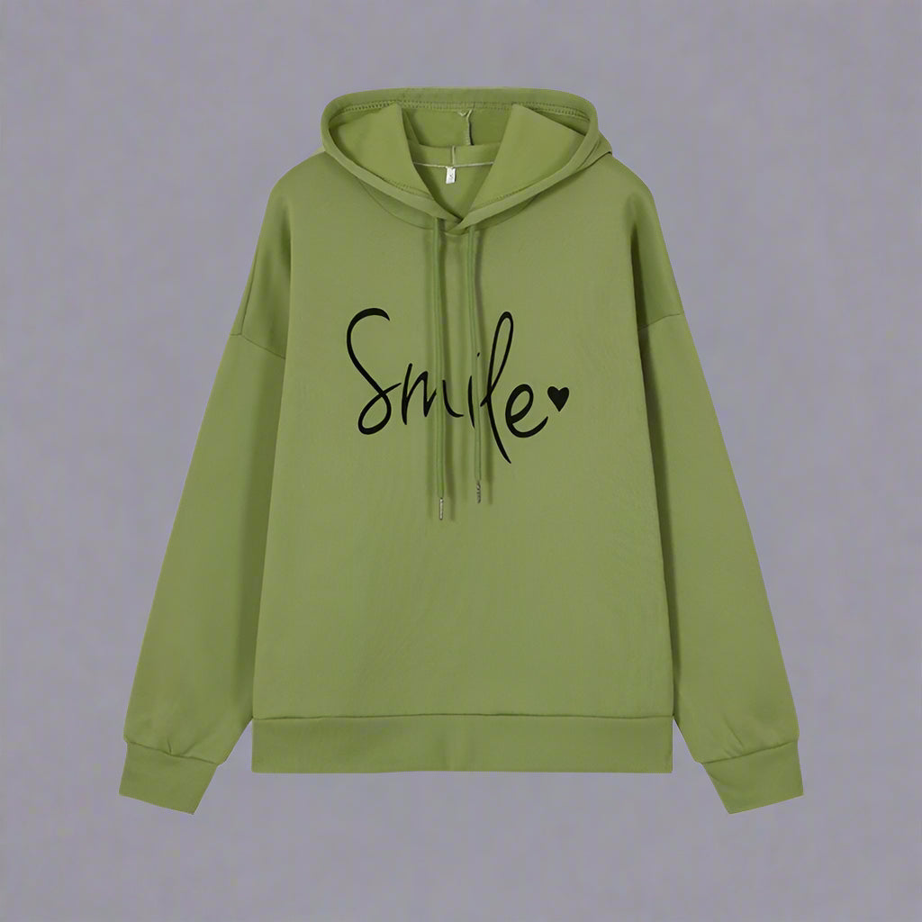 Women Oversized Hoodie | Casual Long Sleeve Slogan Sweatshirt